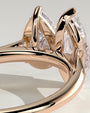 Rose :: high end 1.8ct pear marquise lab diamond engagement ring rose gold statement jewelry
