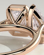 Rose :: high end 3.3ct pear emerald lab diamond engagement ring rose gold luxury jewelry