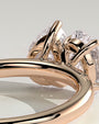 Rose :: high end 1.5ct pear oval lab diamond engagement ring rose gold statement jewelry