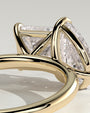 Yellow :: high end pear princess lab diamond engagement ring yellow gold luxury jewelry