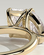 Yellow :: high end 1.5ct pear radiant lab diamond engagement ring yellow gold luxury jewelry