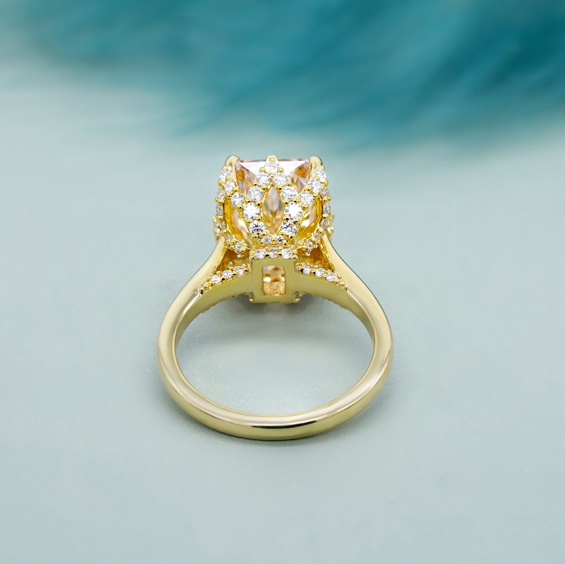 Radiant Fancy Pink 4.40tcw Lab Grown Diamond, Prong Side Stone Engagement Ring, D-E-F Color, VS-VVS Clarity, IGI Certificate