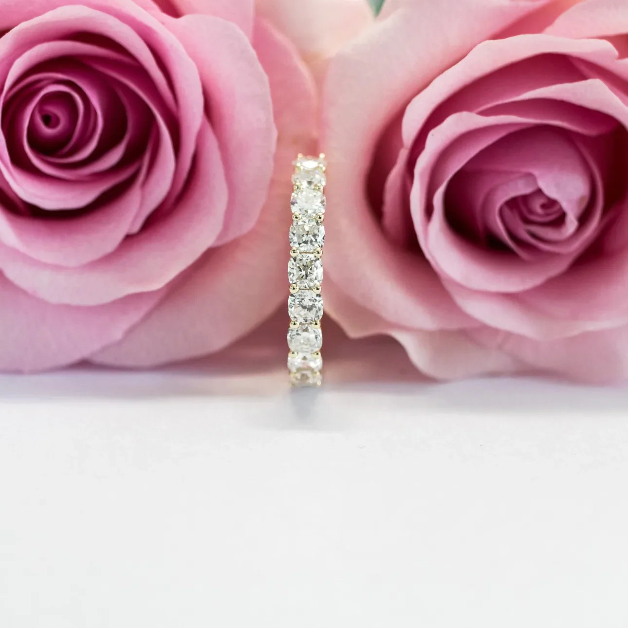 Cushion Lab Grown Diamond Eternity  Band, EF Color, VS Clarity, IGI Certified