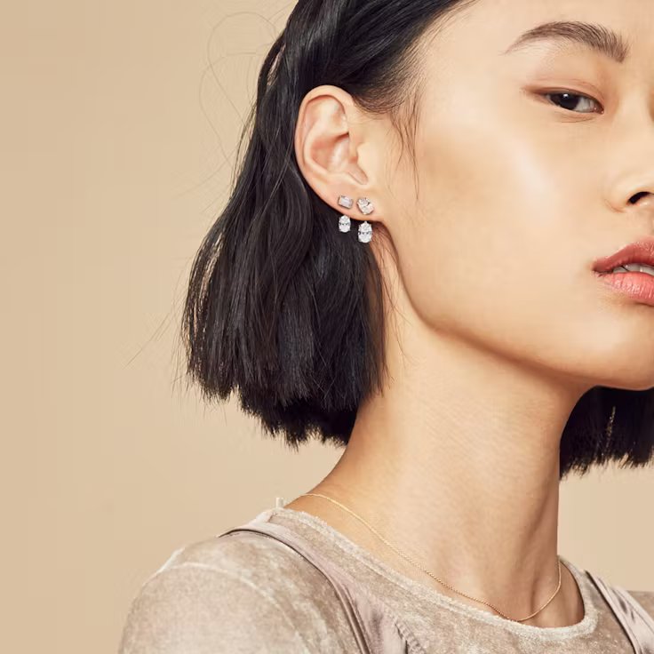 Solitaire Drop Ear Jacket