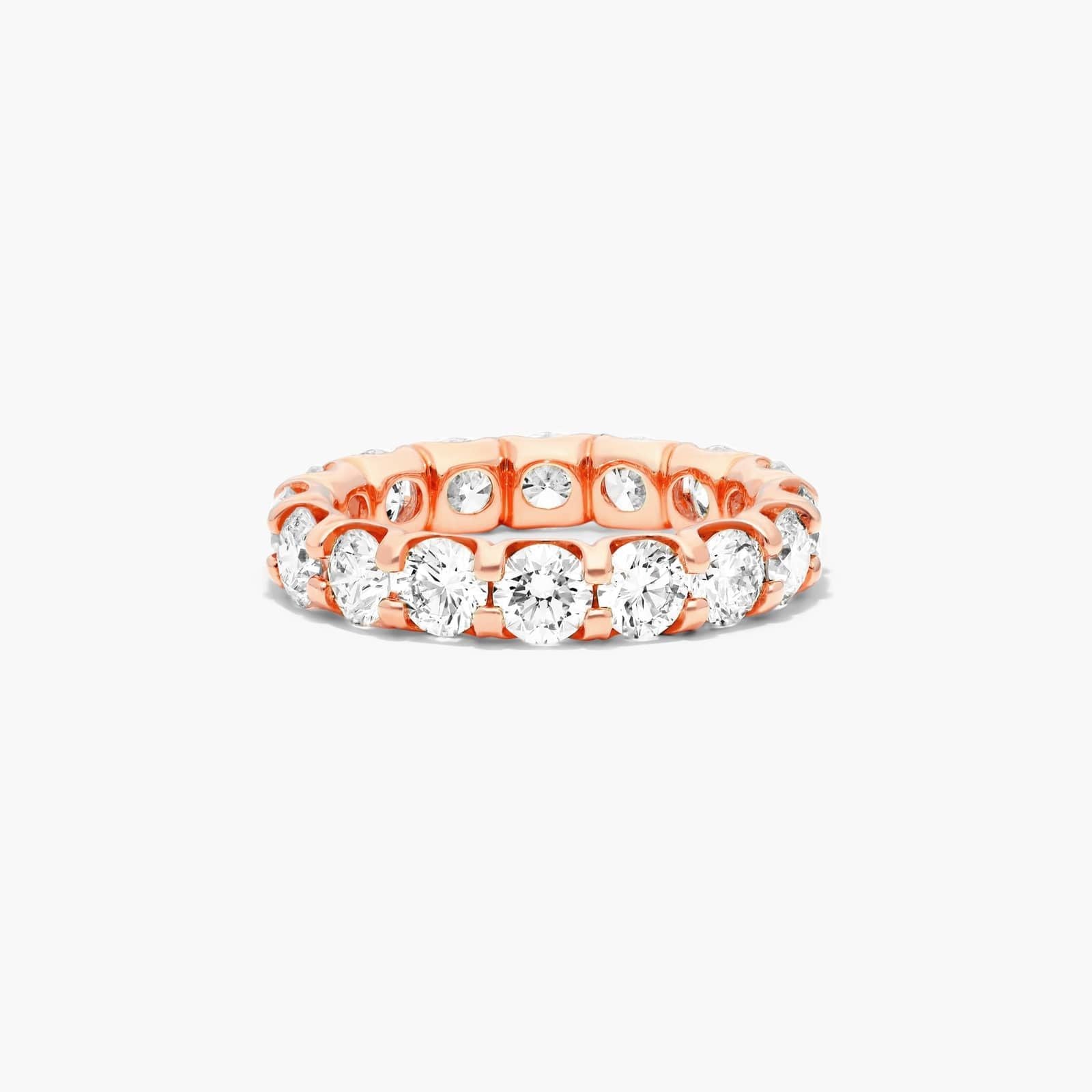 Shared Prong Contour Lab Grown Diamond Eternity Ring , EF Color, VS Clarity, IGI Certified