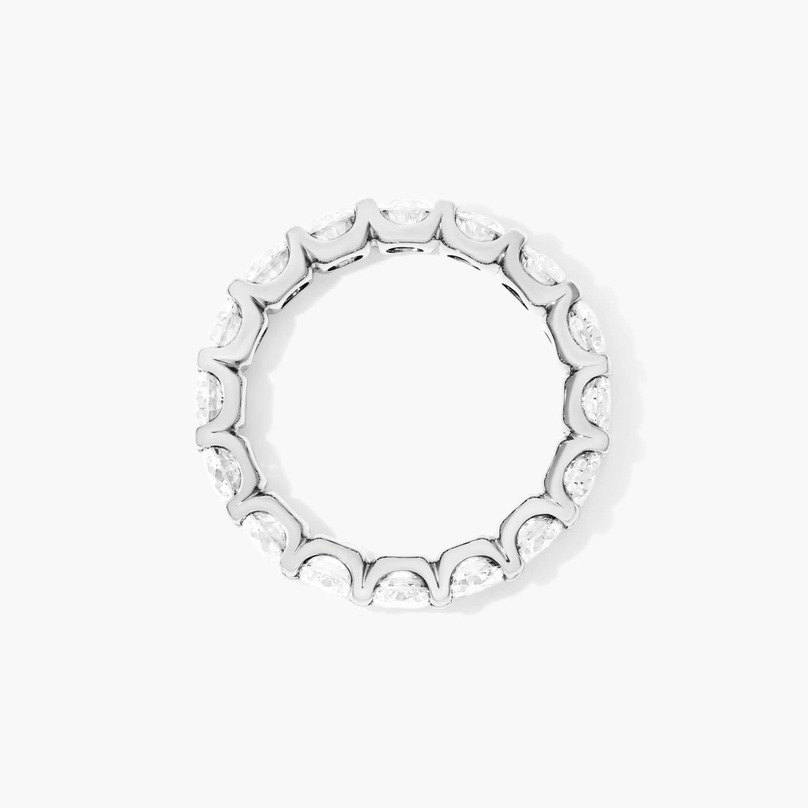 Shared Prong Contour Lab Grown Diamond Eternity Ring , EF Color, VS Clarity, IGI Certified