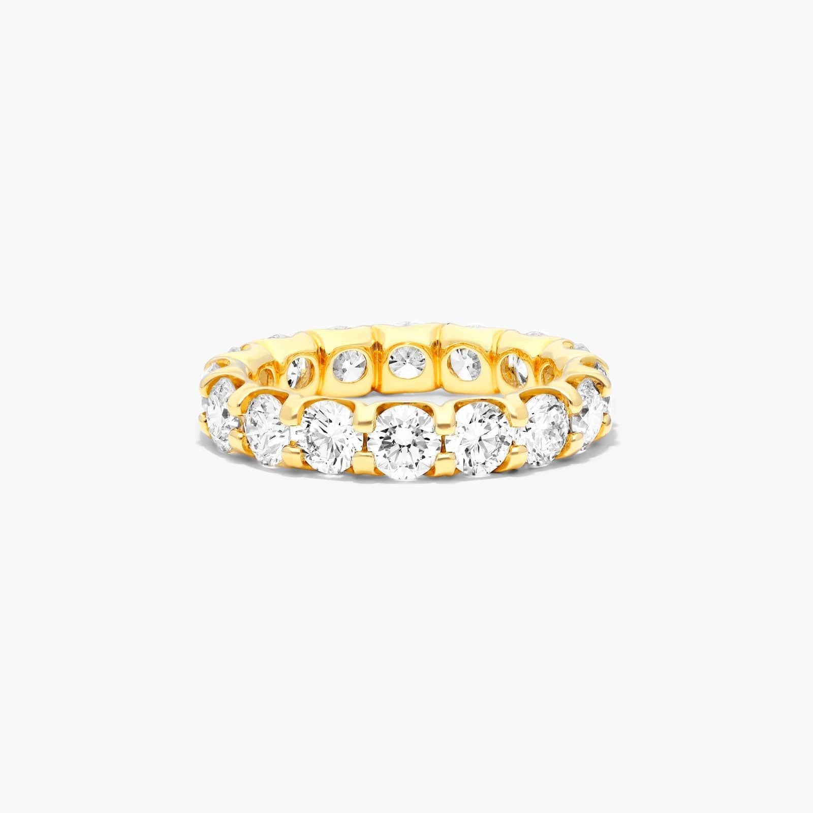 Shared Prong Contour Lab Grown Diamond Eternity Ring , EF Color, VS Clarity, IGI Certified