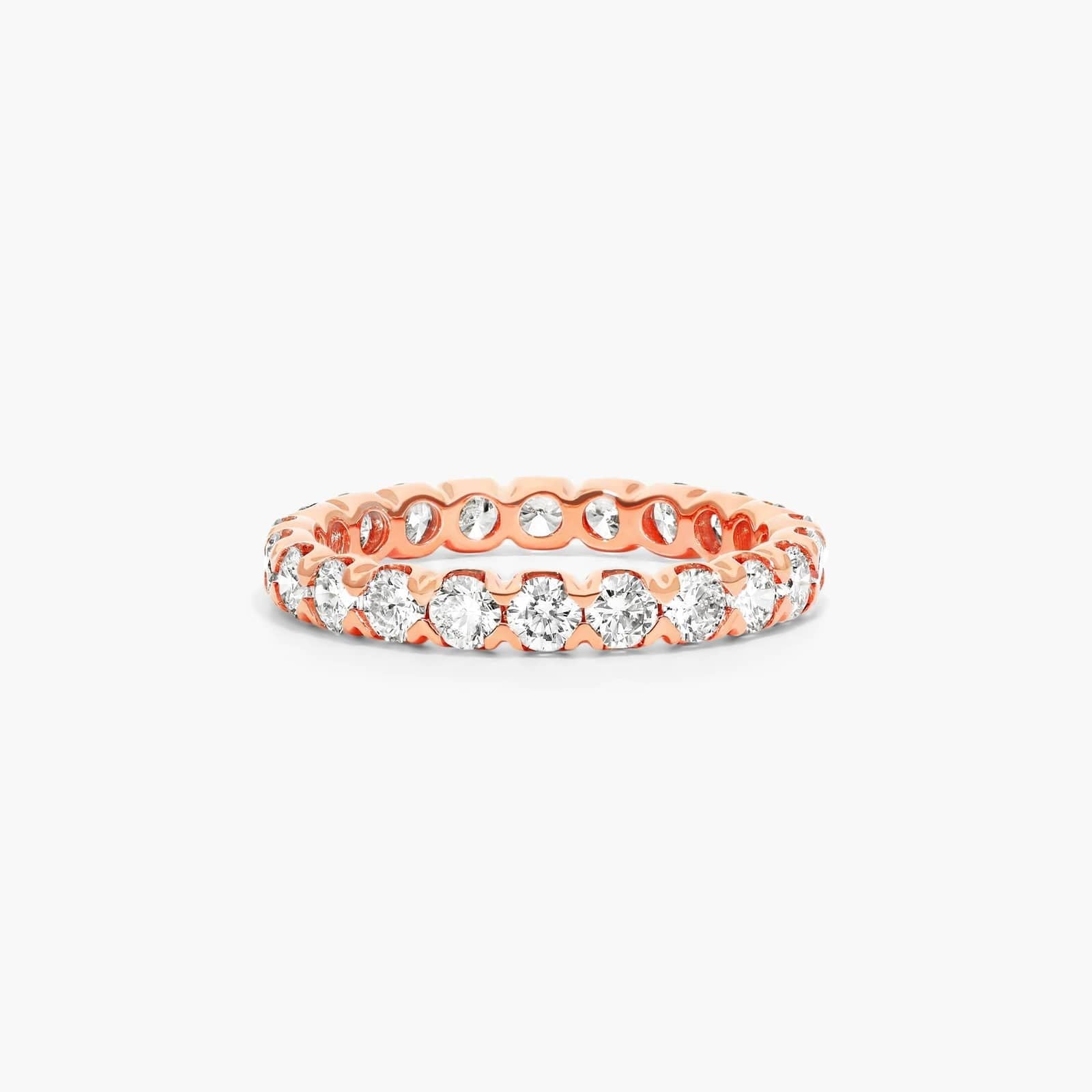 Fishtail Lab Grown Diamond Eternity Ring, EF Color, VS Clarity, IGI Certified