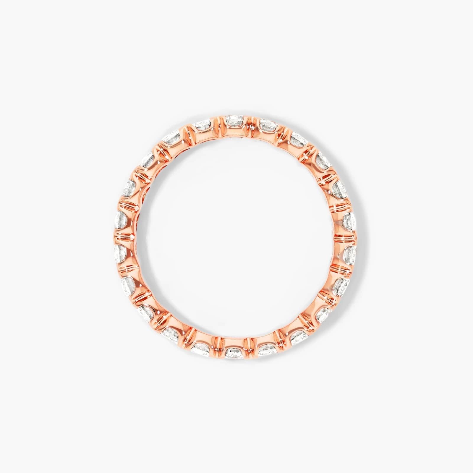 Fishtail Lab Grown Diamond Eternity Ring, EF Color, VS Clarity, IGI Certified