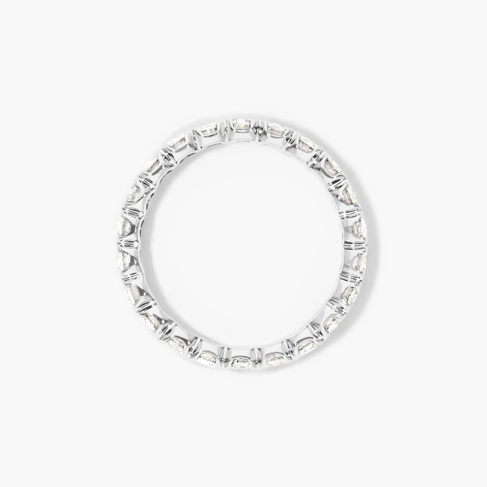 Fishtail Lab Grown Diamond Eternity Ring, EF Color, VS Clarity, IGI Certified