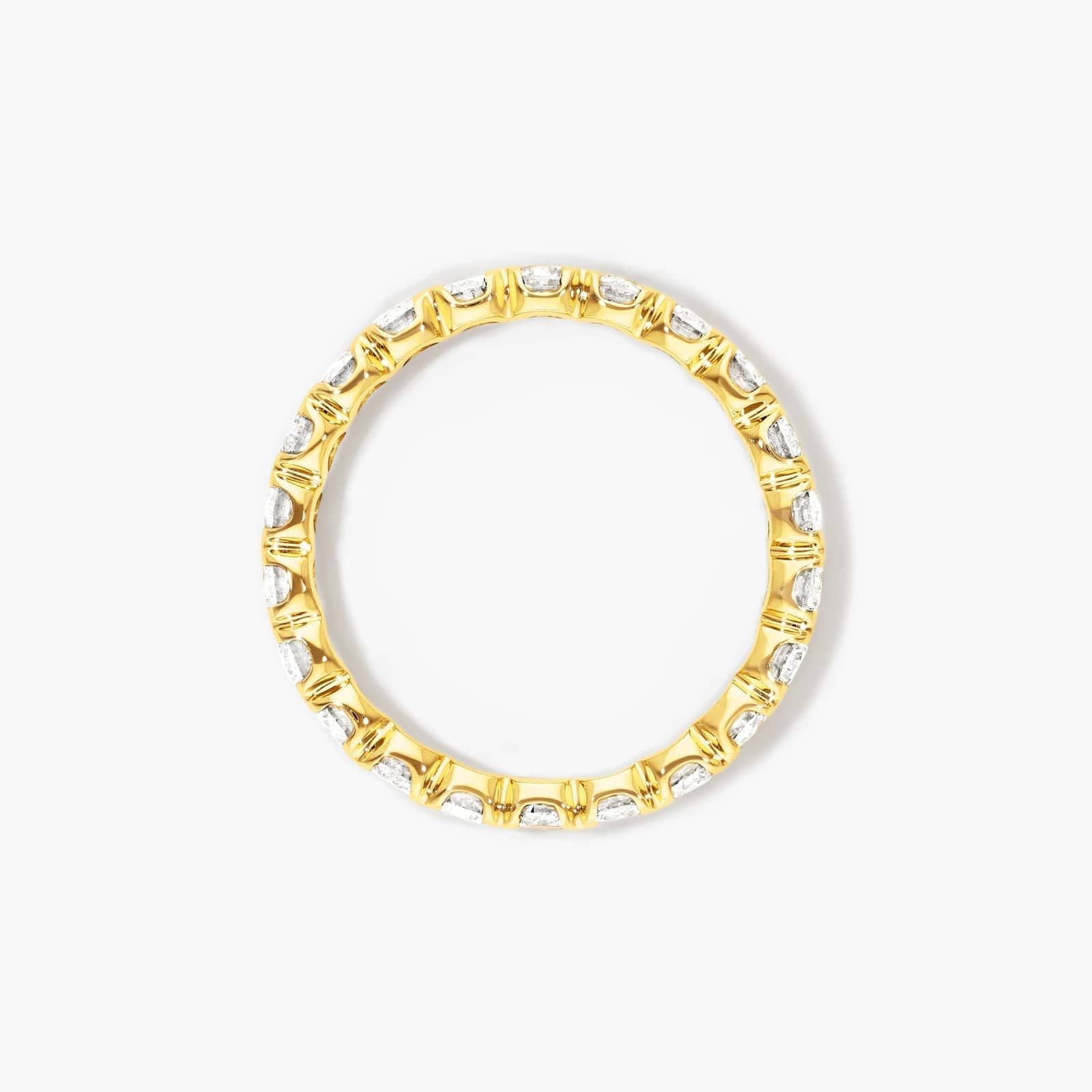 Fishtail Lab Grown Diamond Eternity Ring, EF Color, VS Clarity, IGI Certified