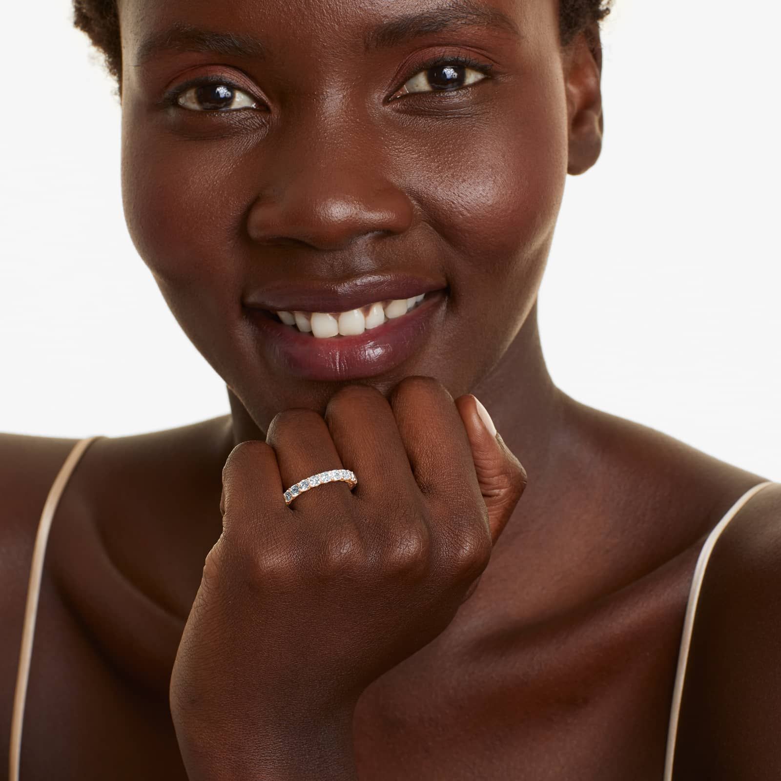 Cushion Cut Lab Grown Diamond Eternity Ring, EF Color, VS Clarity, IGI Certified