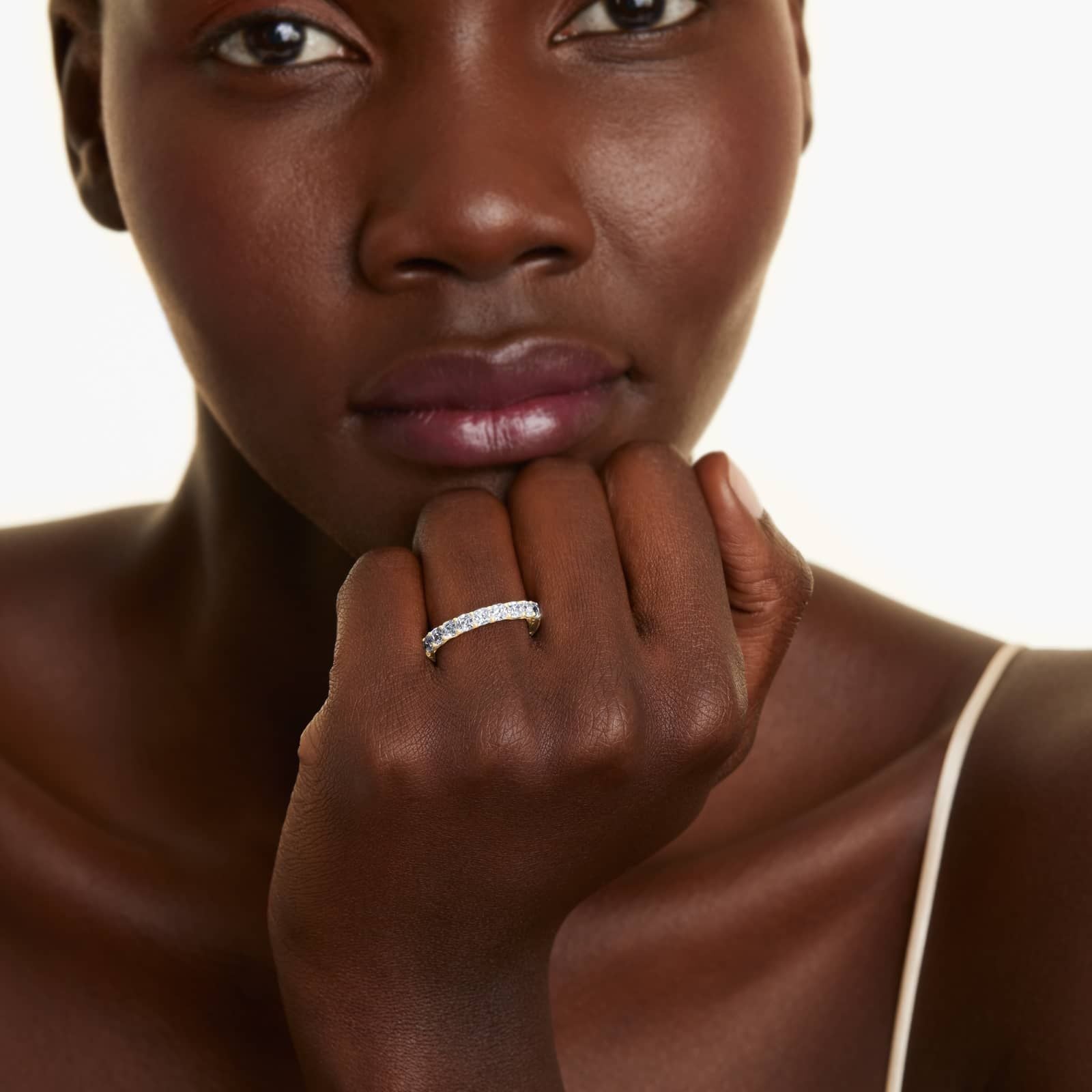 Cushion Cut Lab Grown Diamond Eternity Ring, EF Color, VS Clarity, IGI Certified