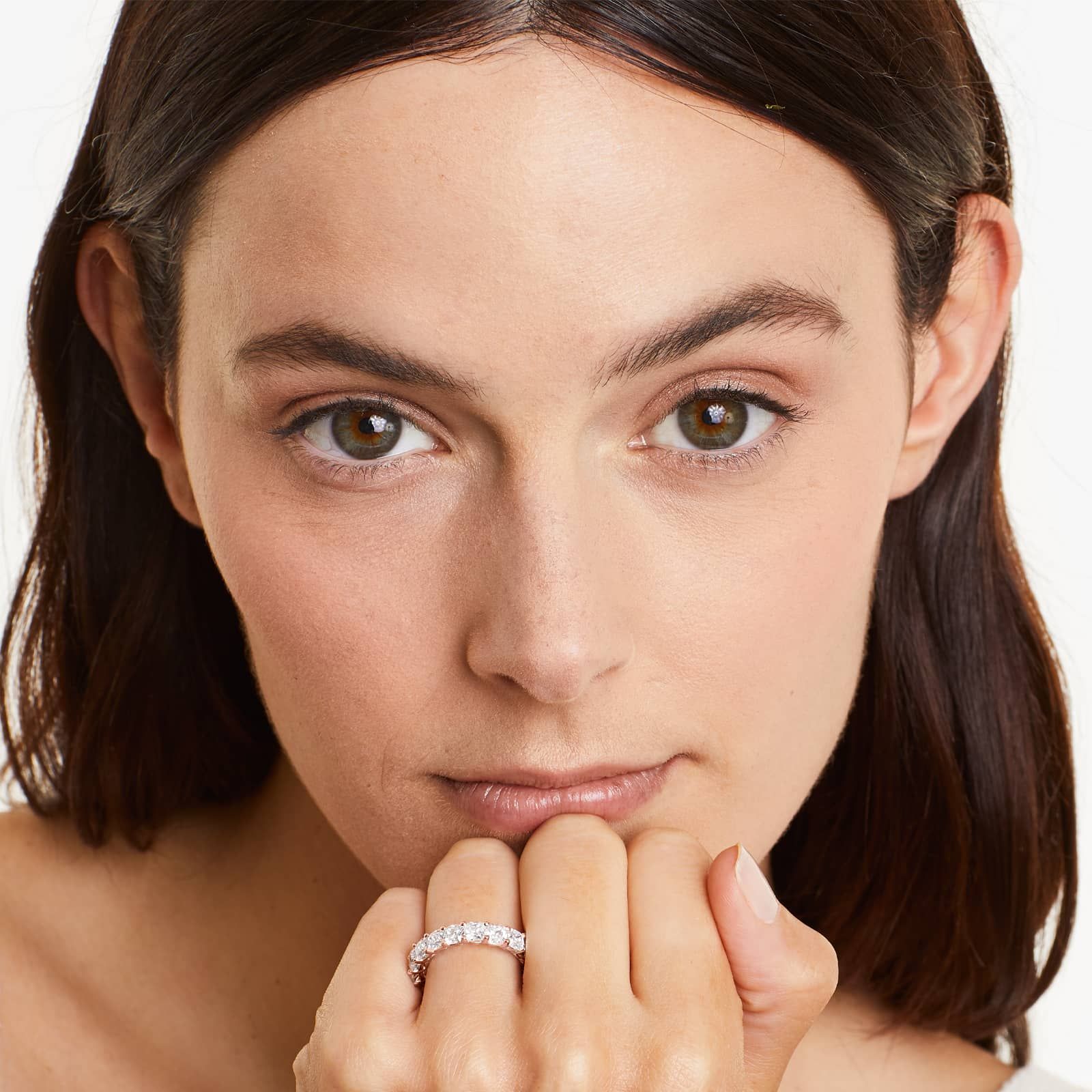 Cushion Cut Lab Grown Diamond Eternity Ring, EF Color, VS Clarity, IGI Certified