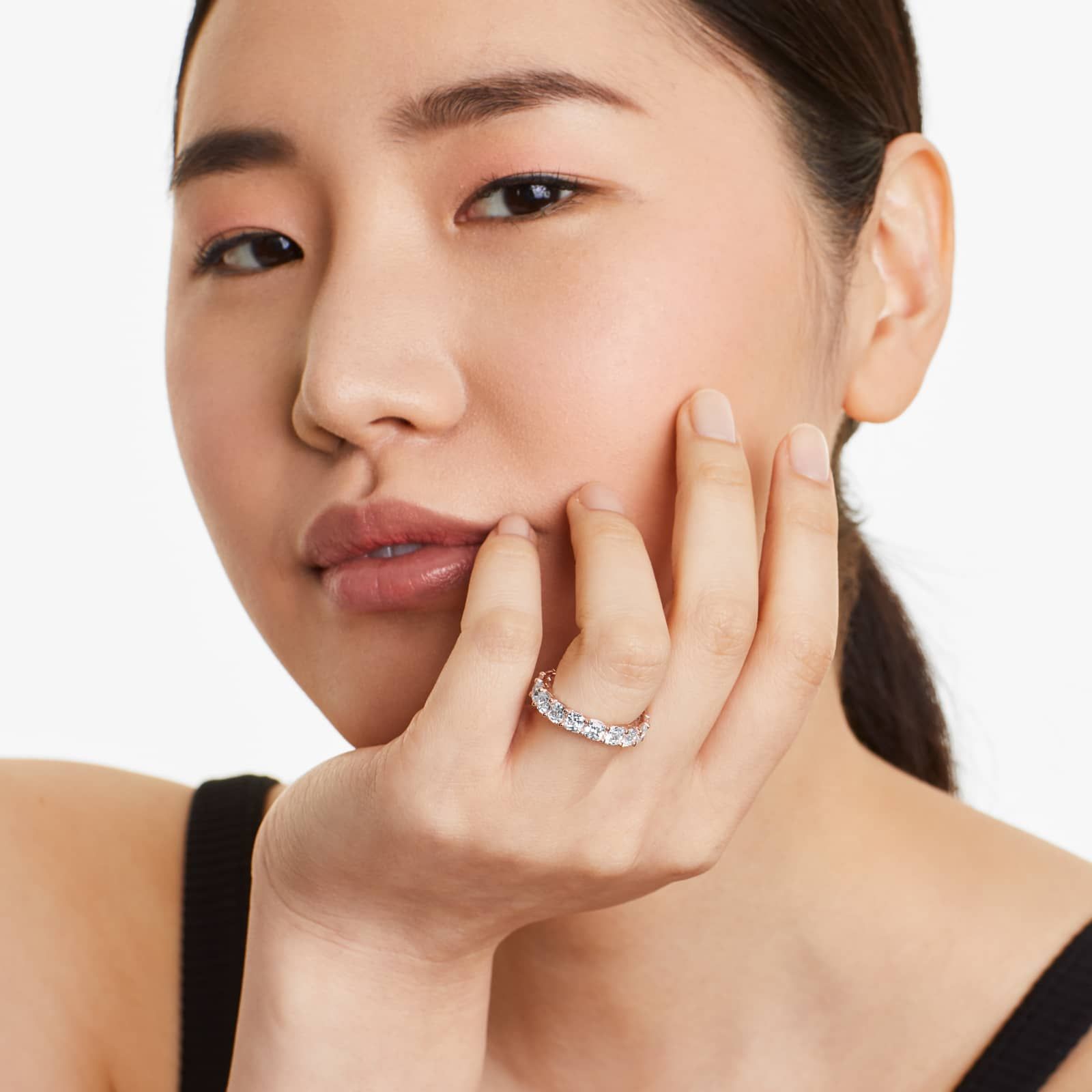 Cushion Cut Lab Grown Diamond Eternity Ring, EF Color, VS Clarity, IGI Certified