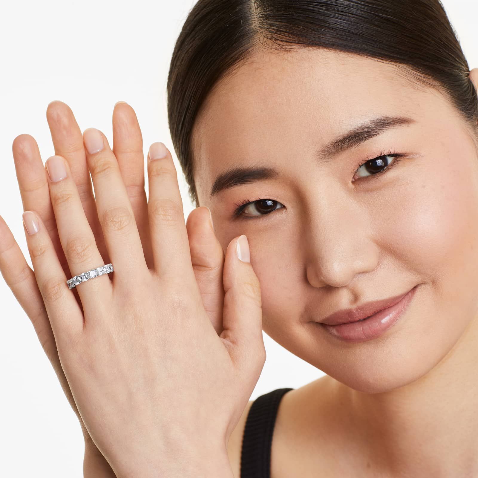 Cushion Cut Lab Grown Diamond Eternity Ring, EF Color, VS Clarity, IGI Certified