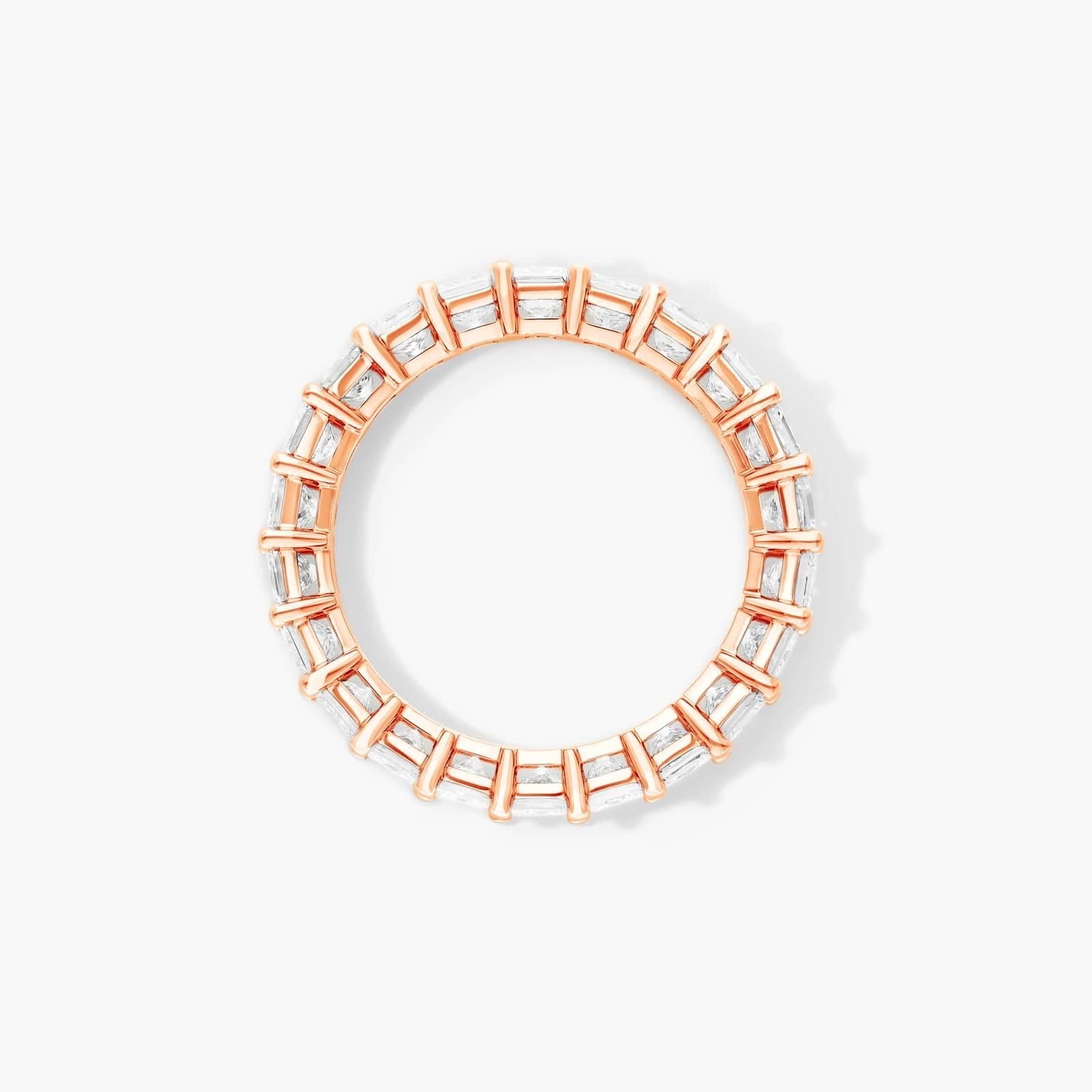 Princess Cut Lab Grown Diamond Eternity Ring, EF Color, VS Clarity, IGI Certified