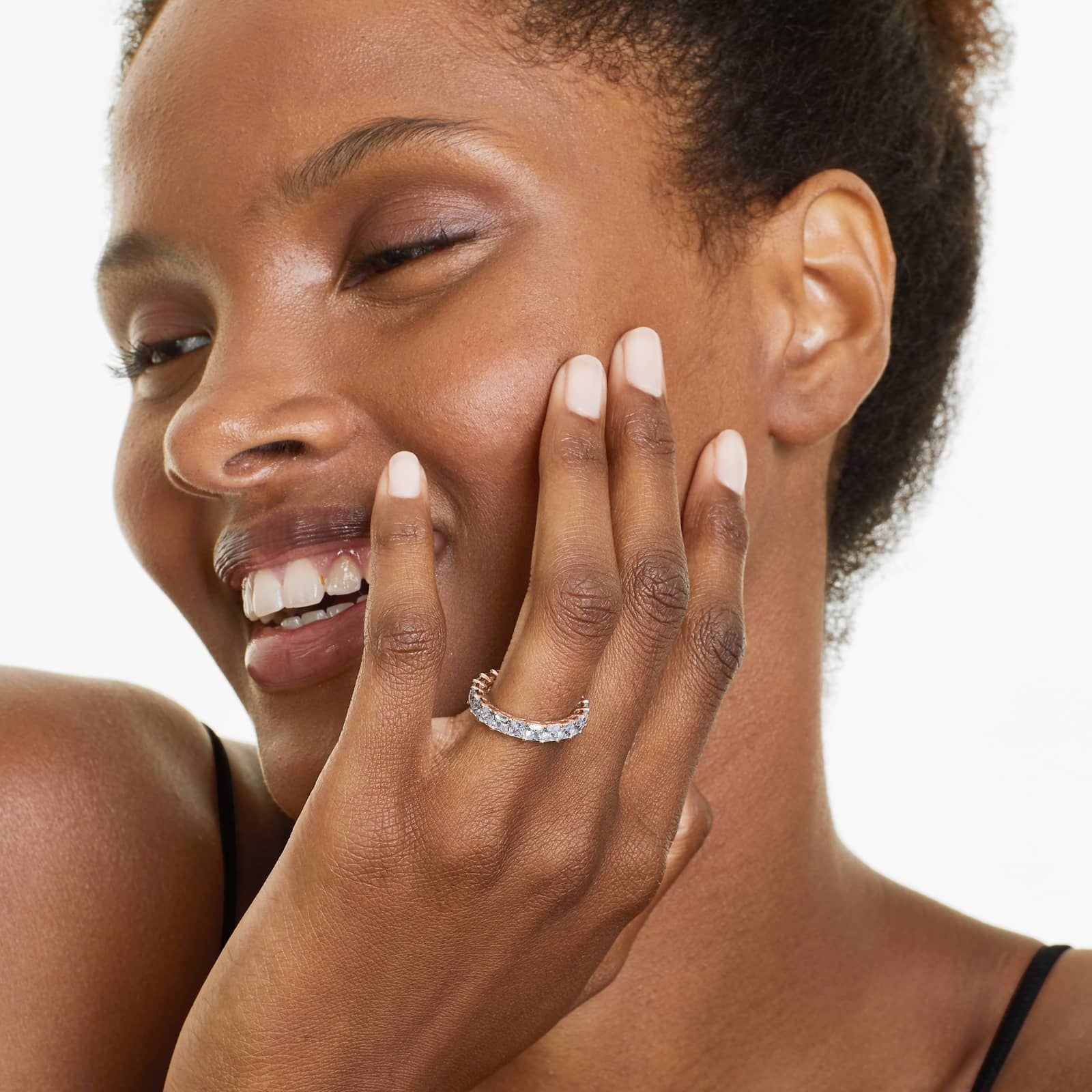 Princess Cut Lab Grown Diamond Eternity Ring, EF Color, VS Clarity, IGI Certified