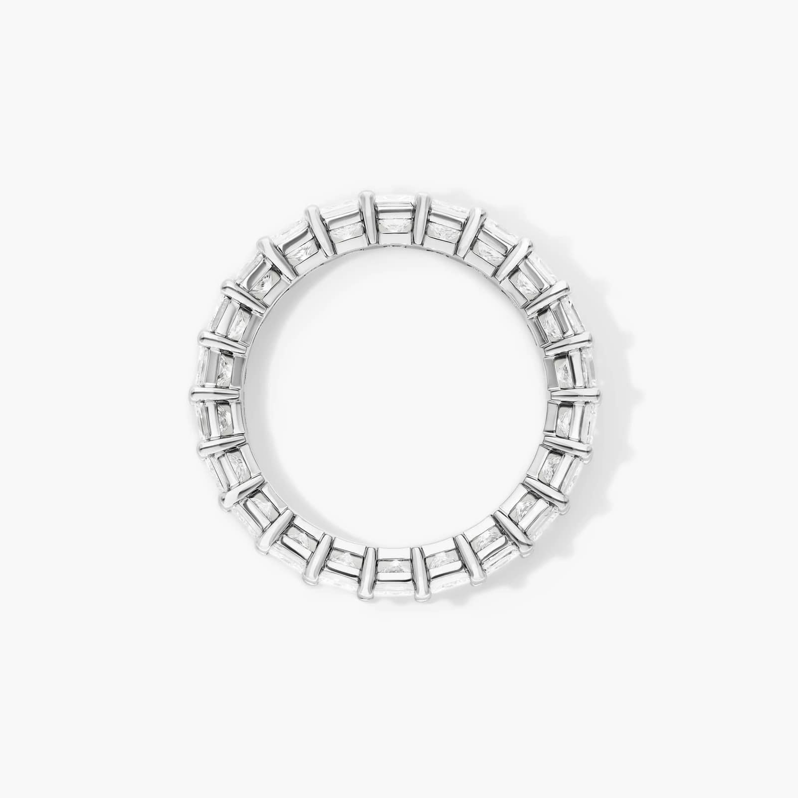 Princess Cut Lab Grown Diamond Eternity Ring, EF Color, VS Clarity, IGI Certified