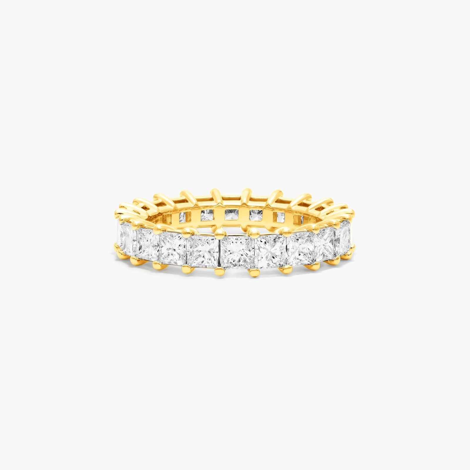 Princess Cut Lab Grown Diamond Eternity Ring, EF Color, VS Clarity, IGI Certified