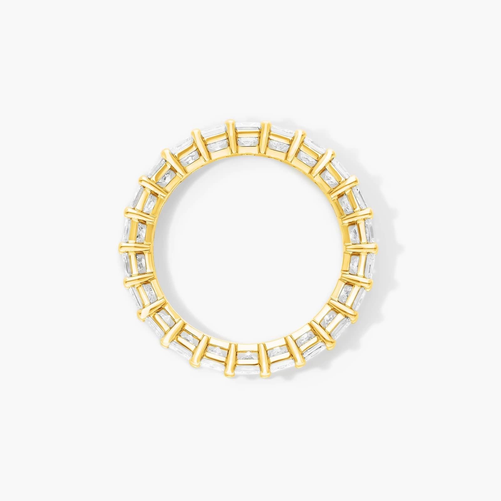 Princess Cut Lab Grown Diamond Eternity Ring, EF Color, VS Clarity, IGI Certified