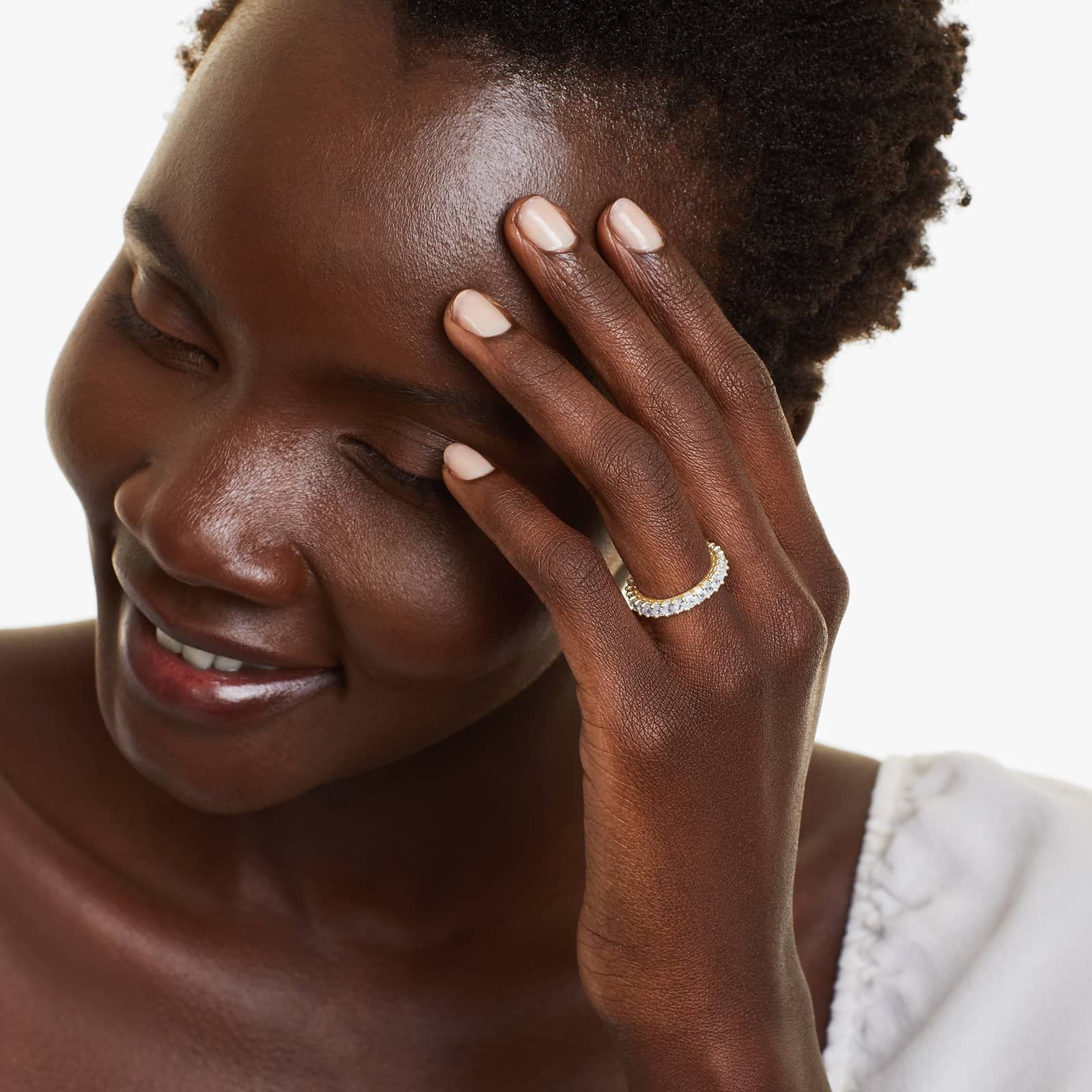 Radiant Cut Lab Grown Diamond Eternity Ring, EF Color, VS Clarity, IGI Certified