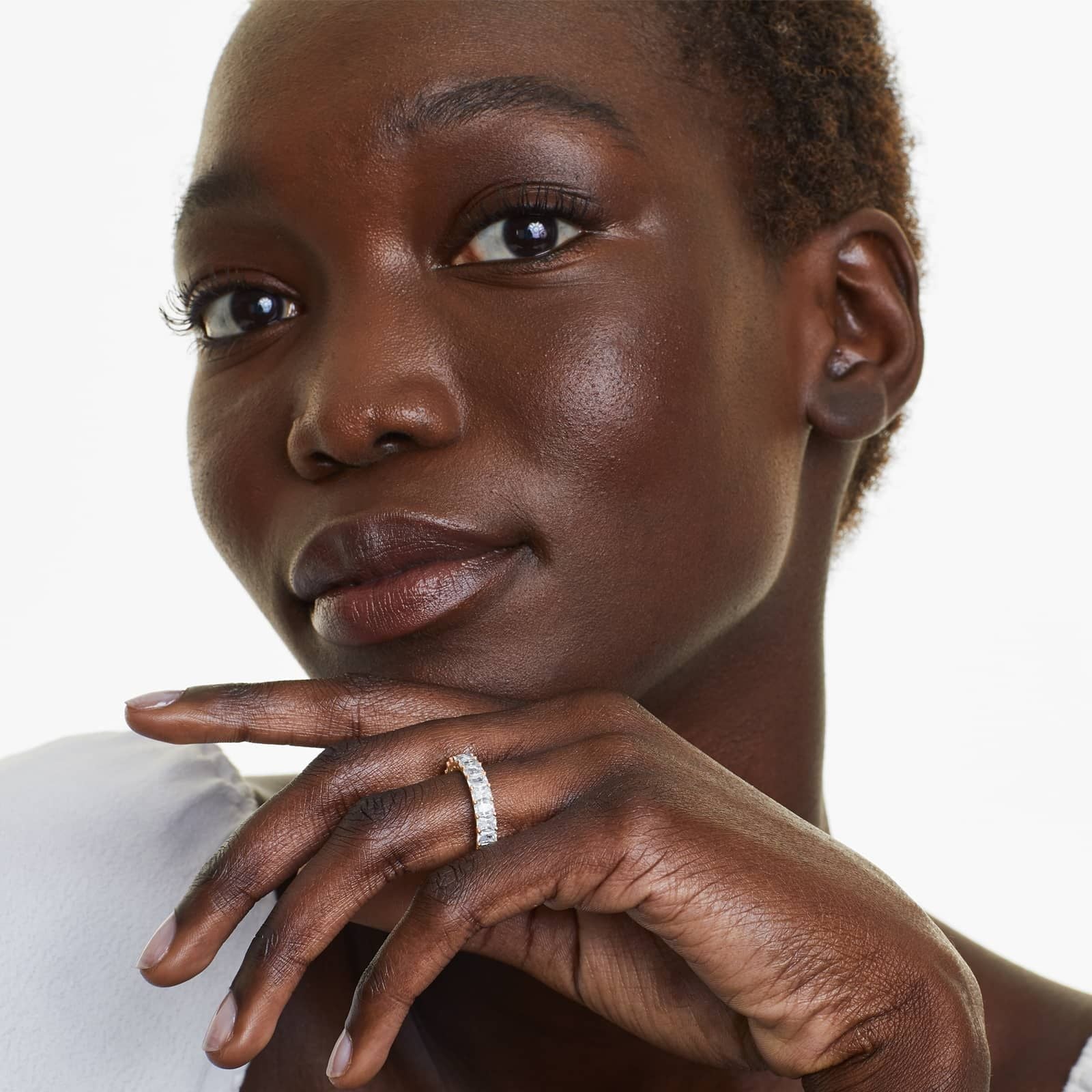 Radiant Cut Lab Grown Diamond Eternity Ring, EF Color, VS Clarity, IGI Certified