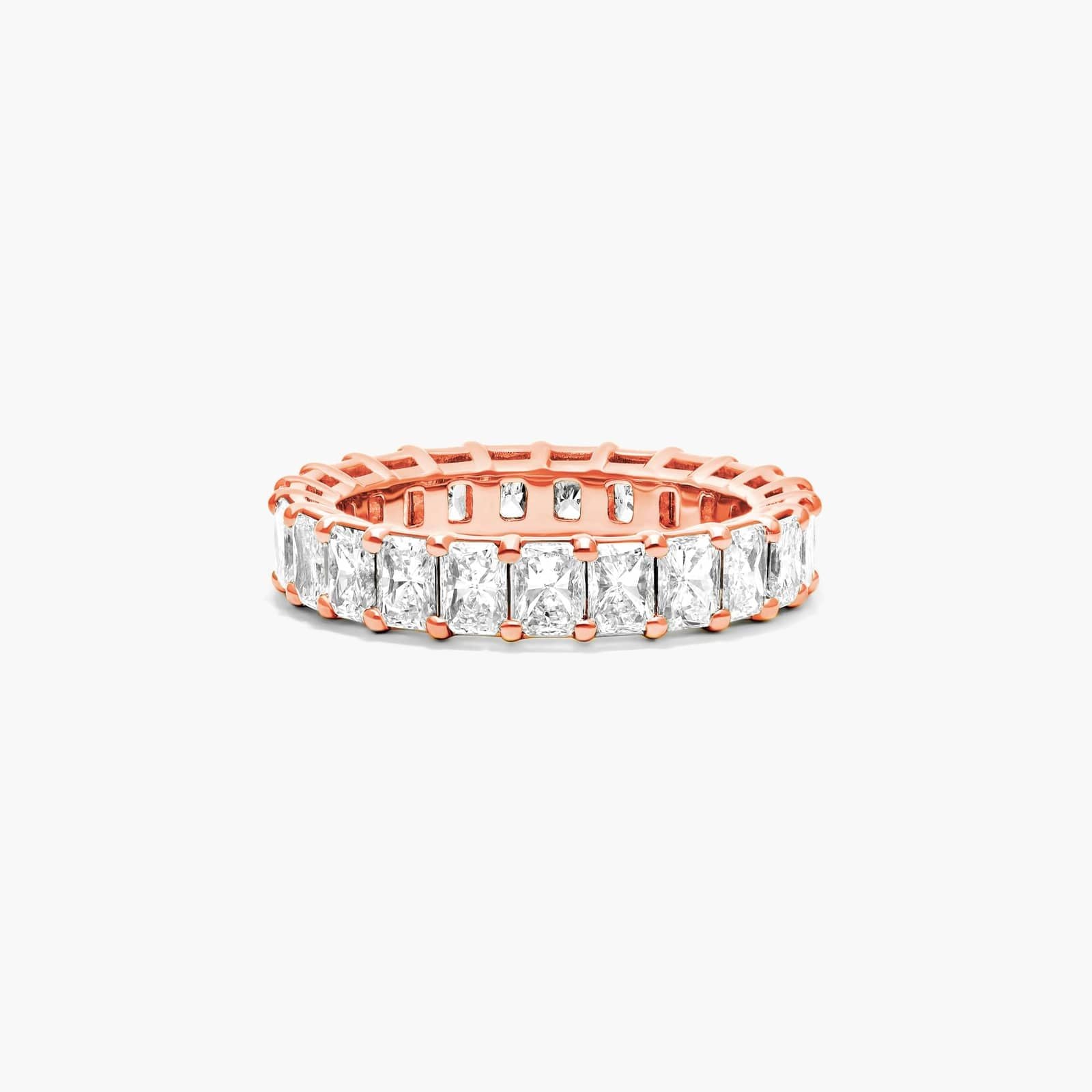 Radiant Cut Lab Grown Diamond Eternity Ring, EF Color, VS Clarity, IGI Certified