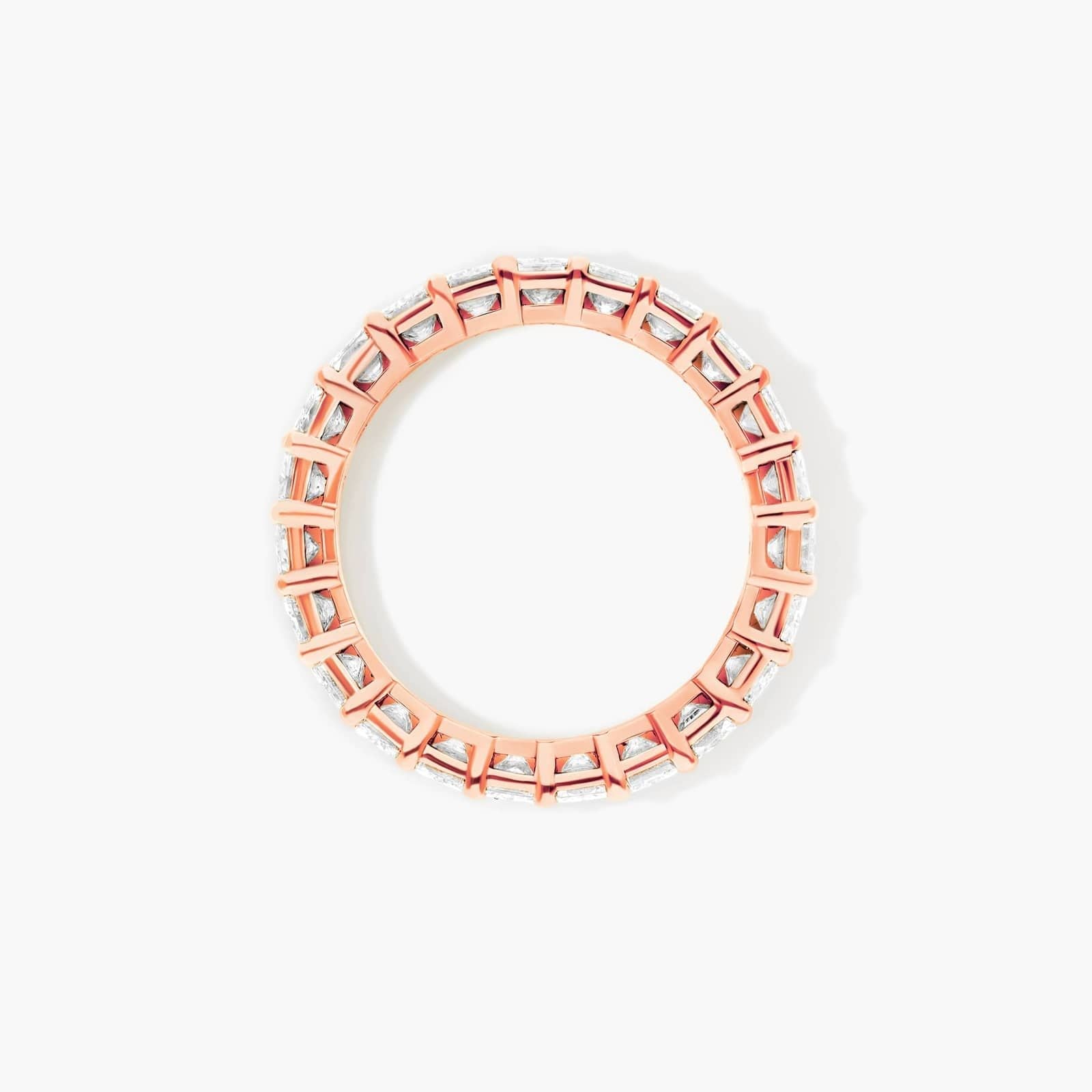 Radiant Cut Lab Grown Diamond Eternity Ring, EF Color, VS Clarity, IGI Certified