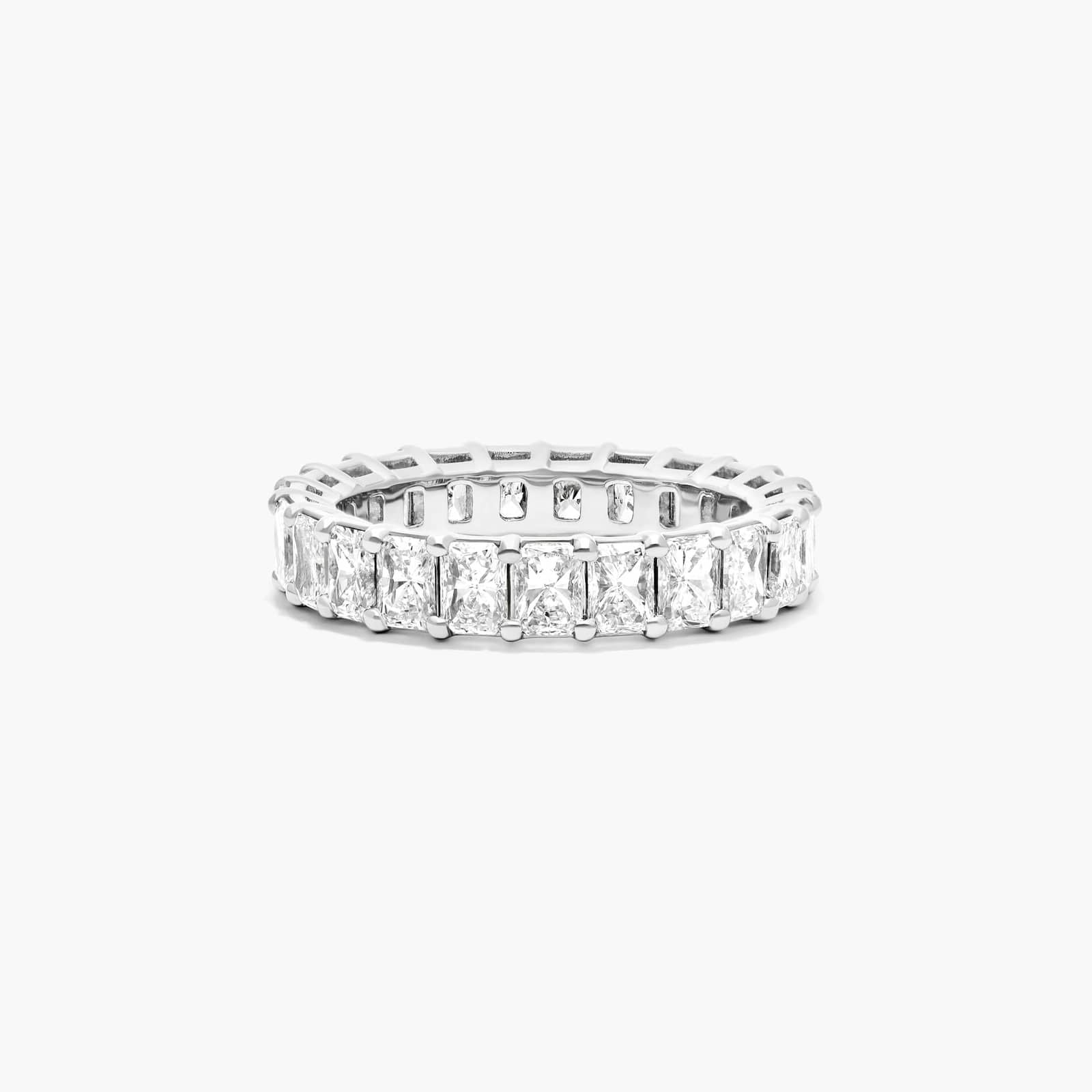 Radiant Cut Lab Grown Diamond Eternity Ring, EF Color, VS Clarity, IGI Certified