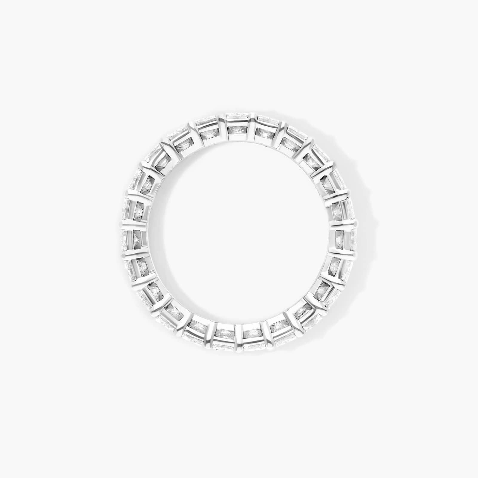 Radiant Cut Lab Grown Diamond Eternity Ring, EF Color, VS Clarity, IGI Certified