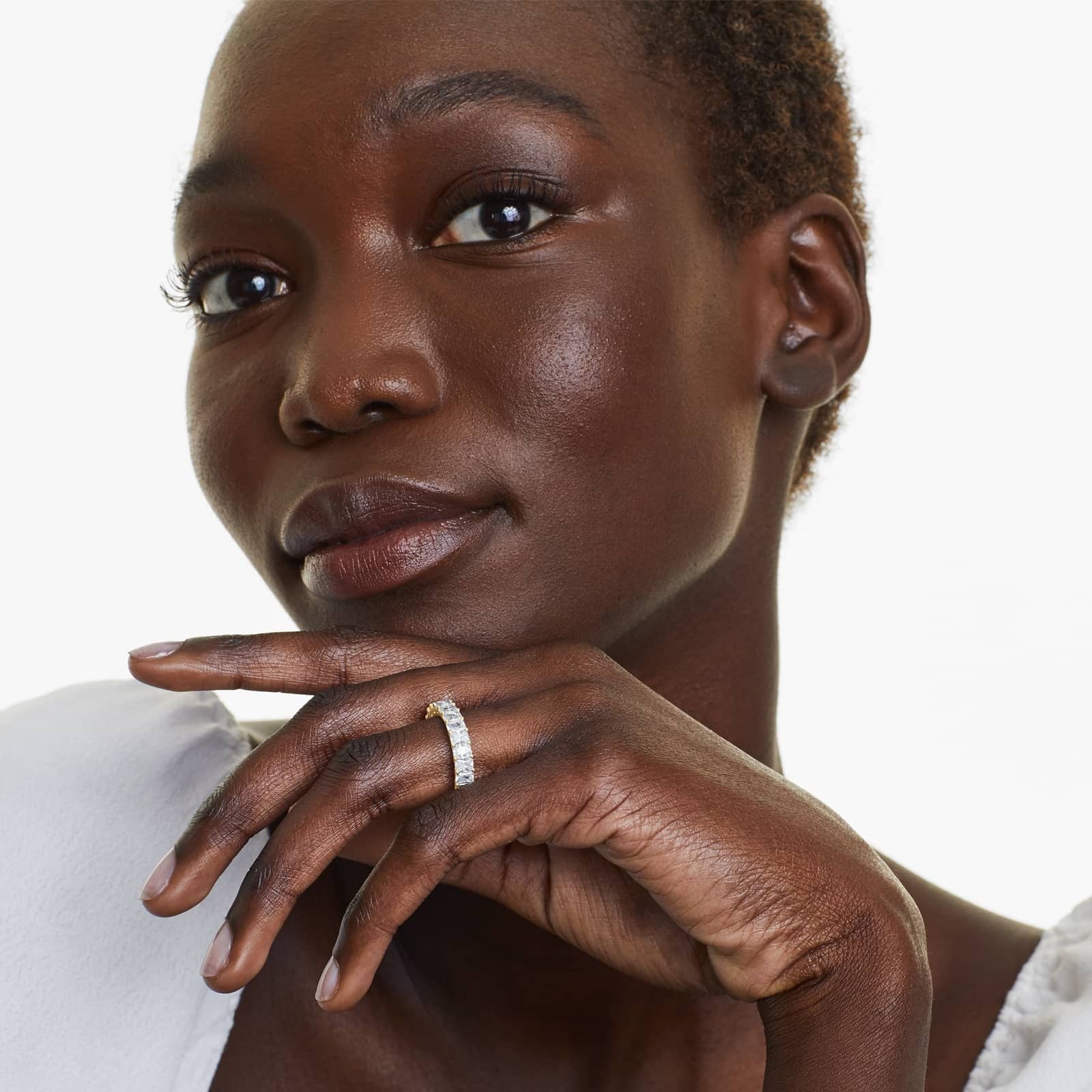 Radiant Cut Lab Grown Diamond Eternity Ring, EF Color, VS Clarity, IGI Certified