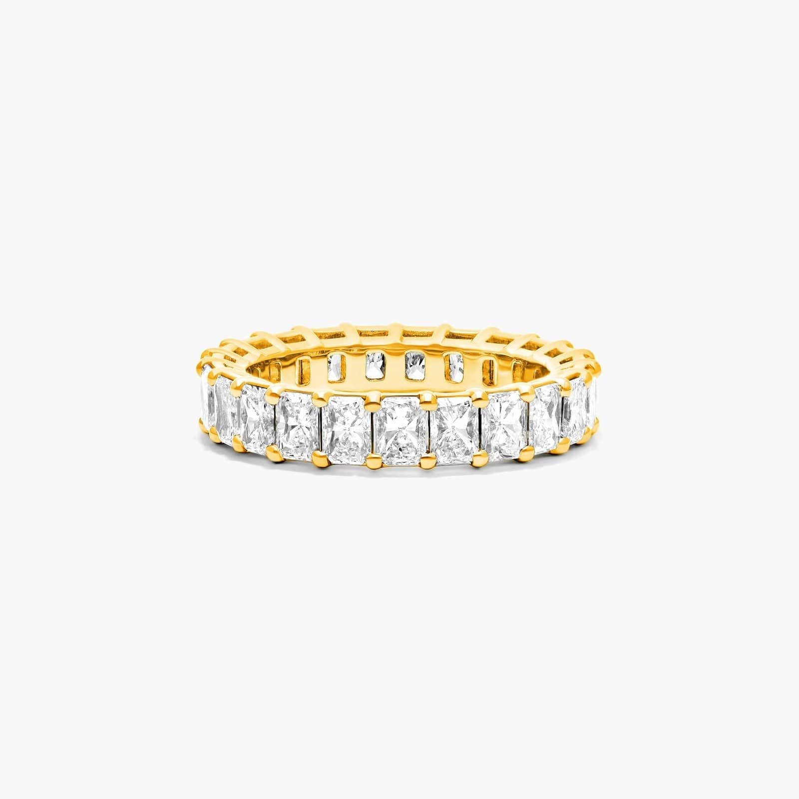 Radiant Cut Lab Grown Diamond Eternity Ring, EF Color, VS Clarity, IGI Certified