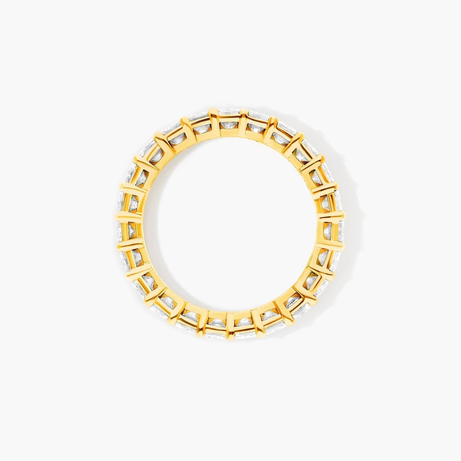 Radiant Cut Lab Grown Diamond Eternity Ring, EF Color, VS Clarity, IGI Certified