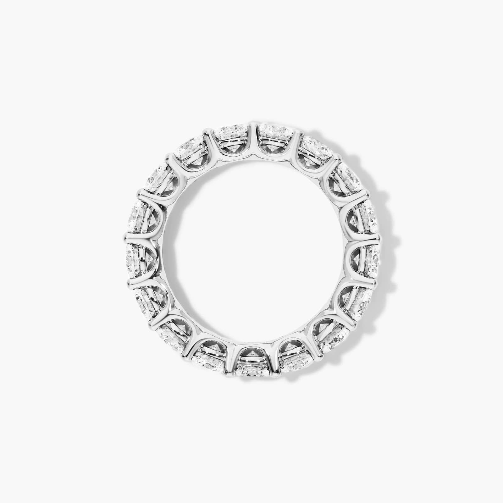 Low Dome Basket Lab Grown Diamond Eternity Ring, EF Color, VS clarity, IGI Certified