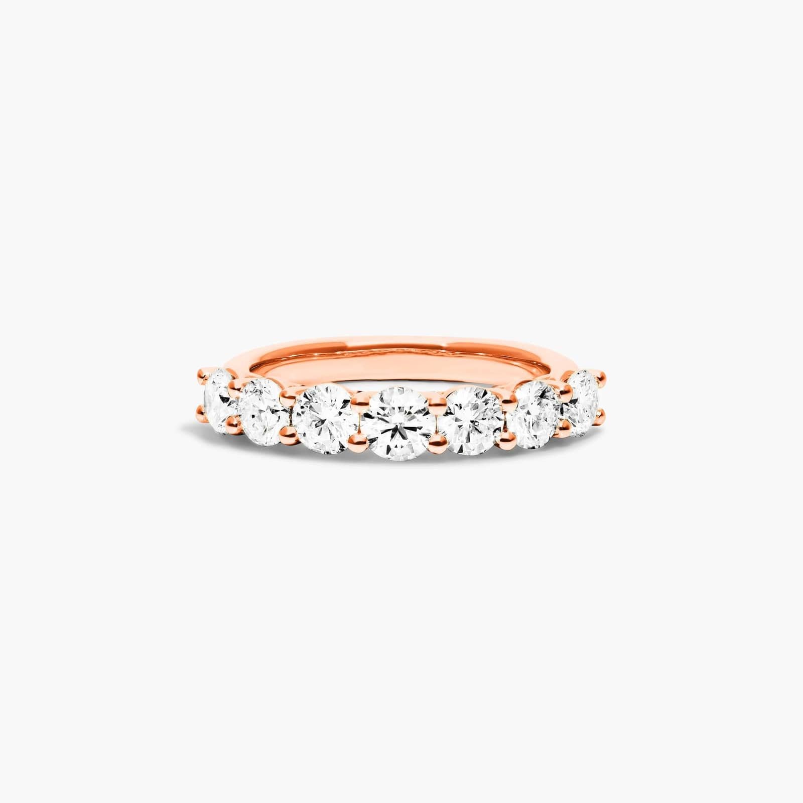 Seven Stone Low Dome Basket Lab Diamond Ring