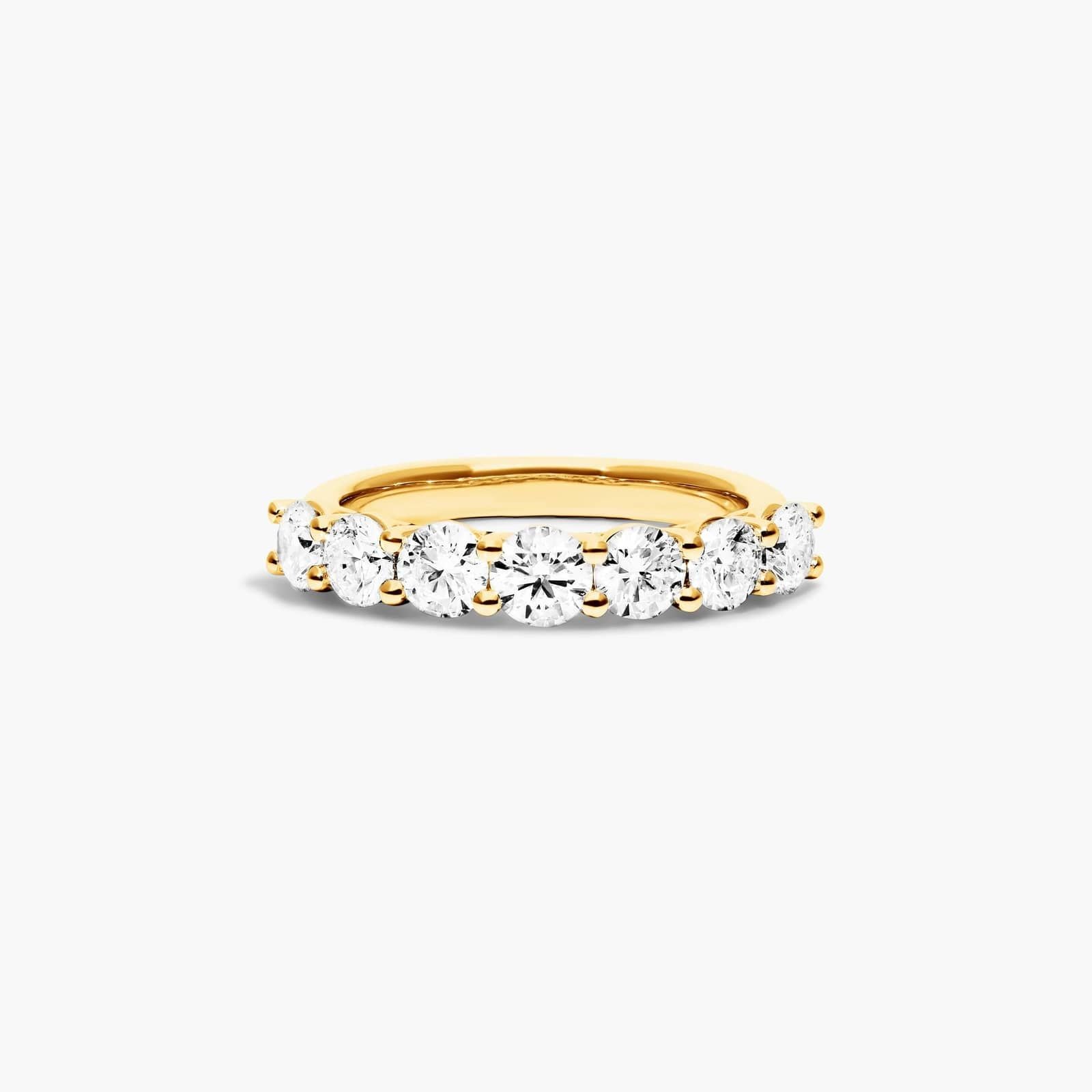 Seven Stone Low Dome Basket Lab Diamond Ring