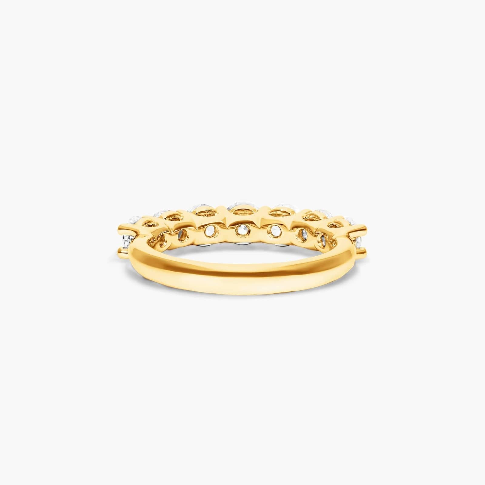 Seven Stone Low Dome Basket Lab Diamond Ring