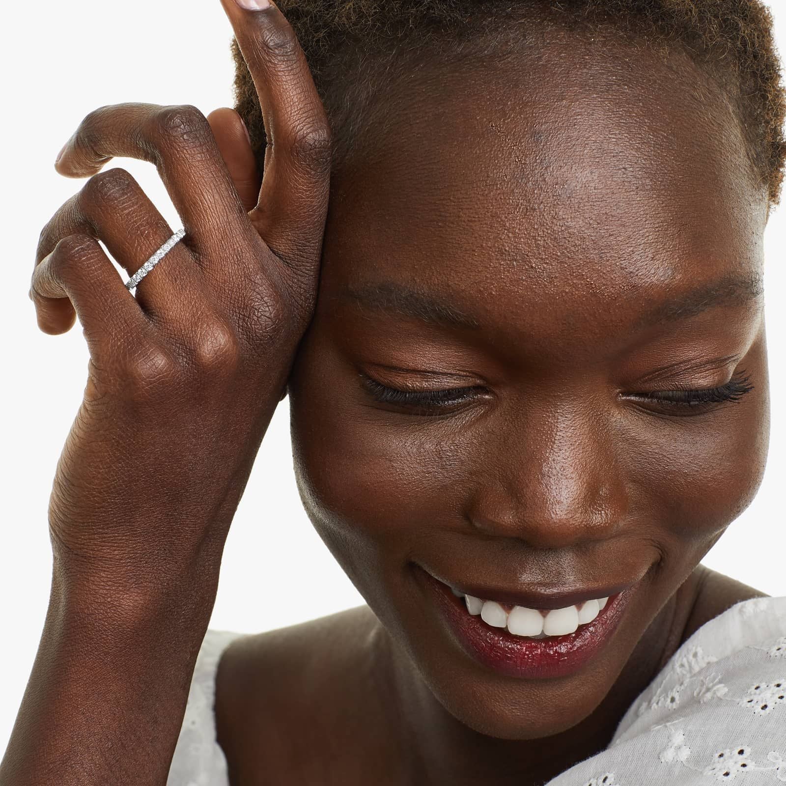 French Pavé Round Lab Grown Diamond Eternity Band | EF Color, VS Clarity | IGI Certified | 1.00tcw – 3.00tcw | 14k/18k Gold