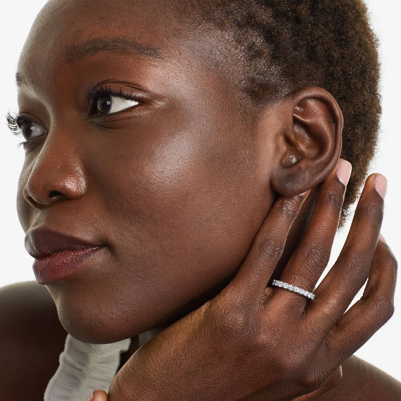 French Pavé Round Lab Grown Diamond Eternity Band | EF Color, VS Clarity | IGI Certified | 1.00tcw – 3.00tcw | 14k/18k Gold