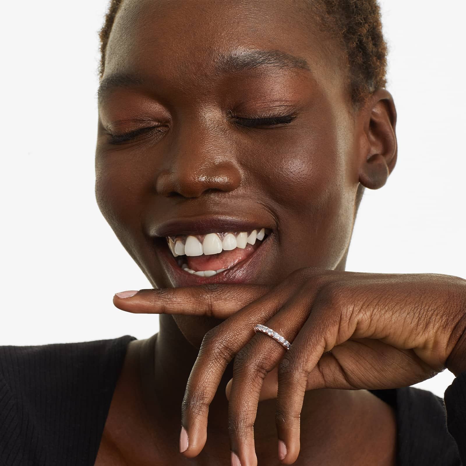 French Pavé Round Lab Grown Diamond Eternity Band | EF Color, VS Clarity | IGI Certified | 1.00tcw – 3.00tcw | 14k/18k Gold