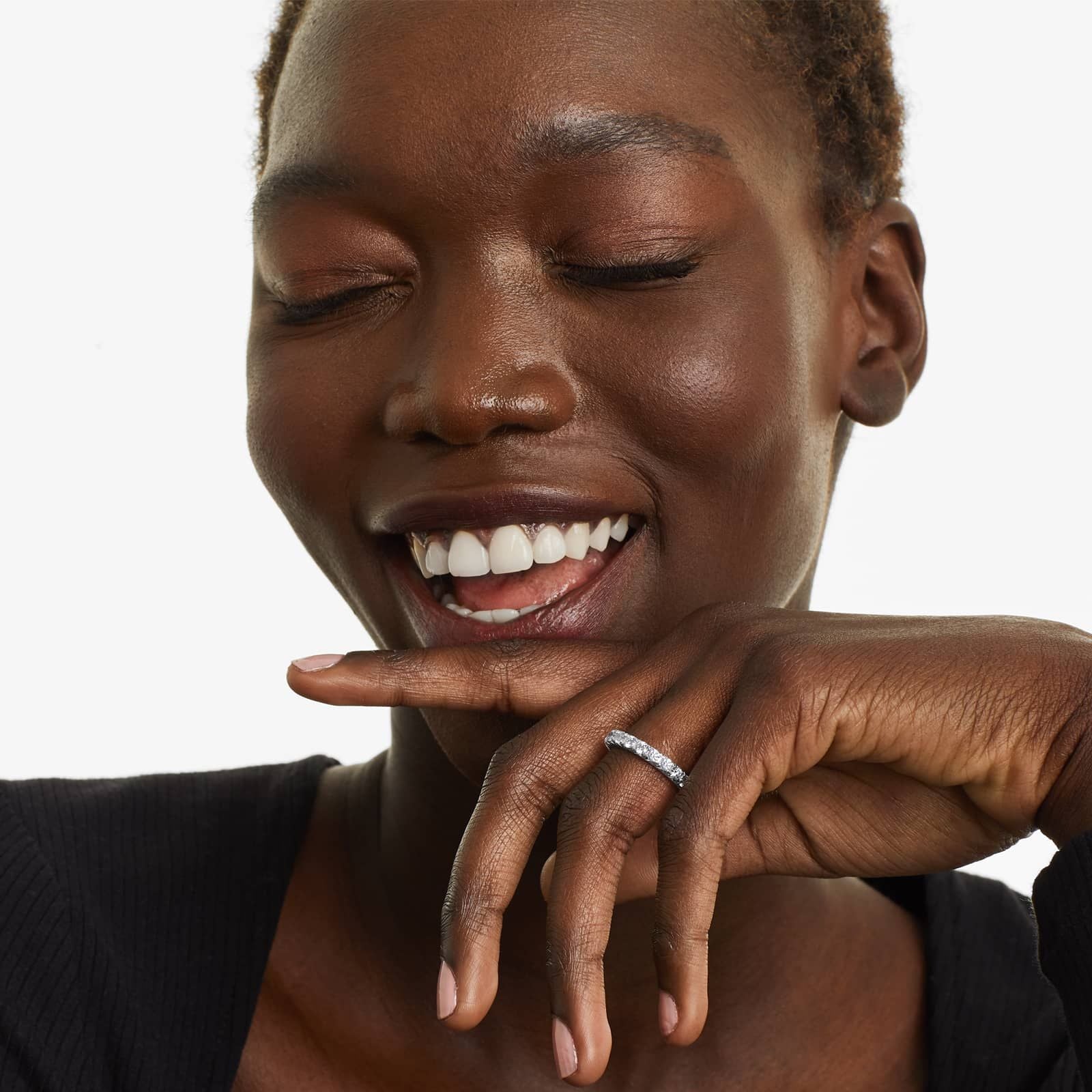 French Pavé Round Lab Grown Diamond Eternity Band | EF Color, VS Clarity | IGI Certified | 1.00tcw – 3.00tcw | 14k/18k Gold