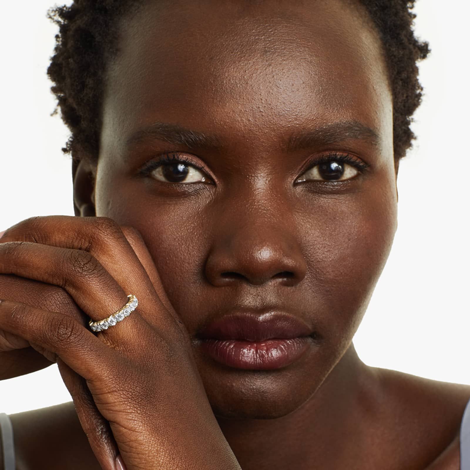 French Pavé Round Lab Grown Diamond Eternity Band | EF Color, VS Clarity | IGI Certified | 1.00tcw – 3.00tcw | 14k/18k Gold