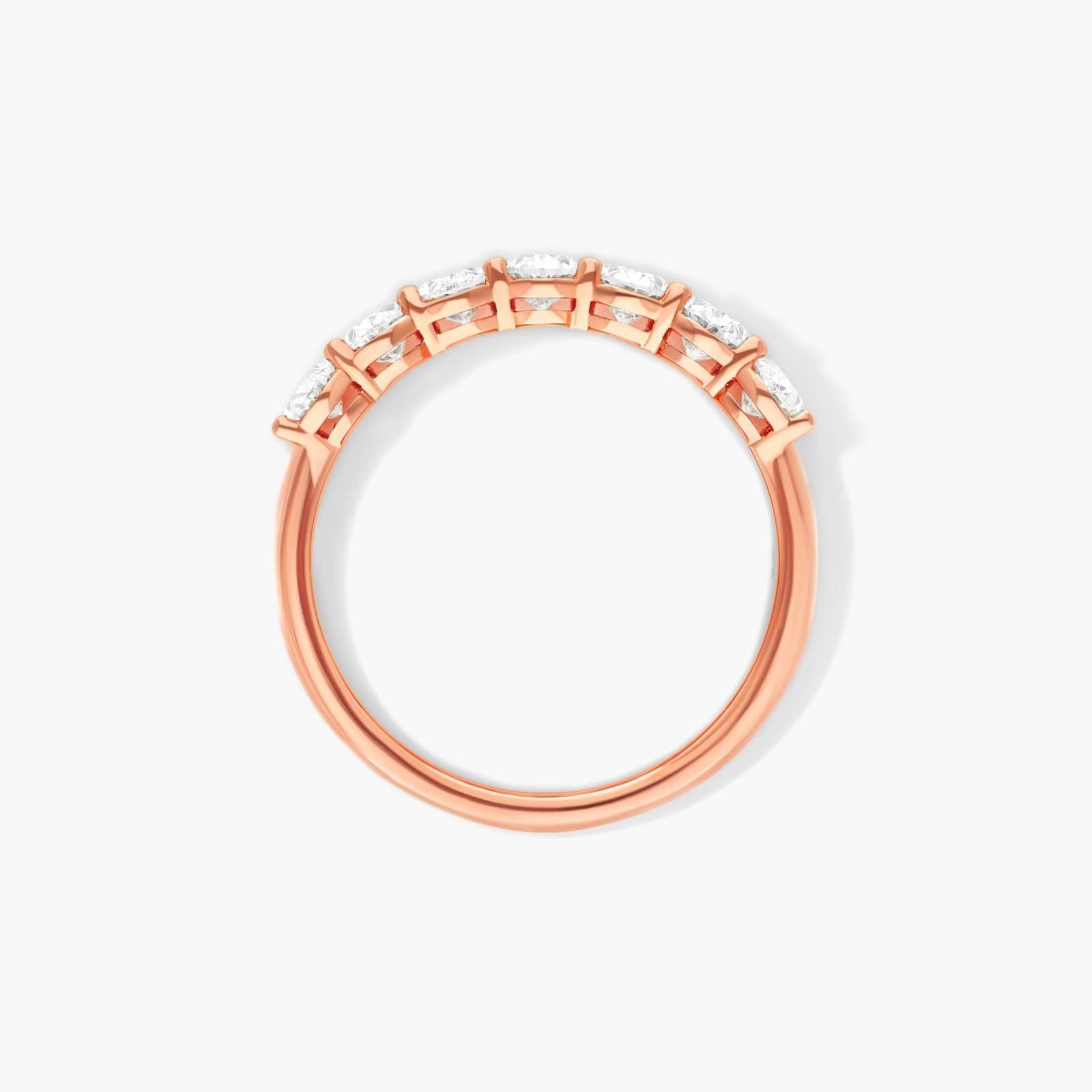 Seven Stone Oval Shape Lab Grown Diamond Ring