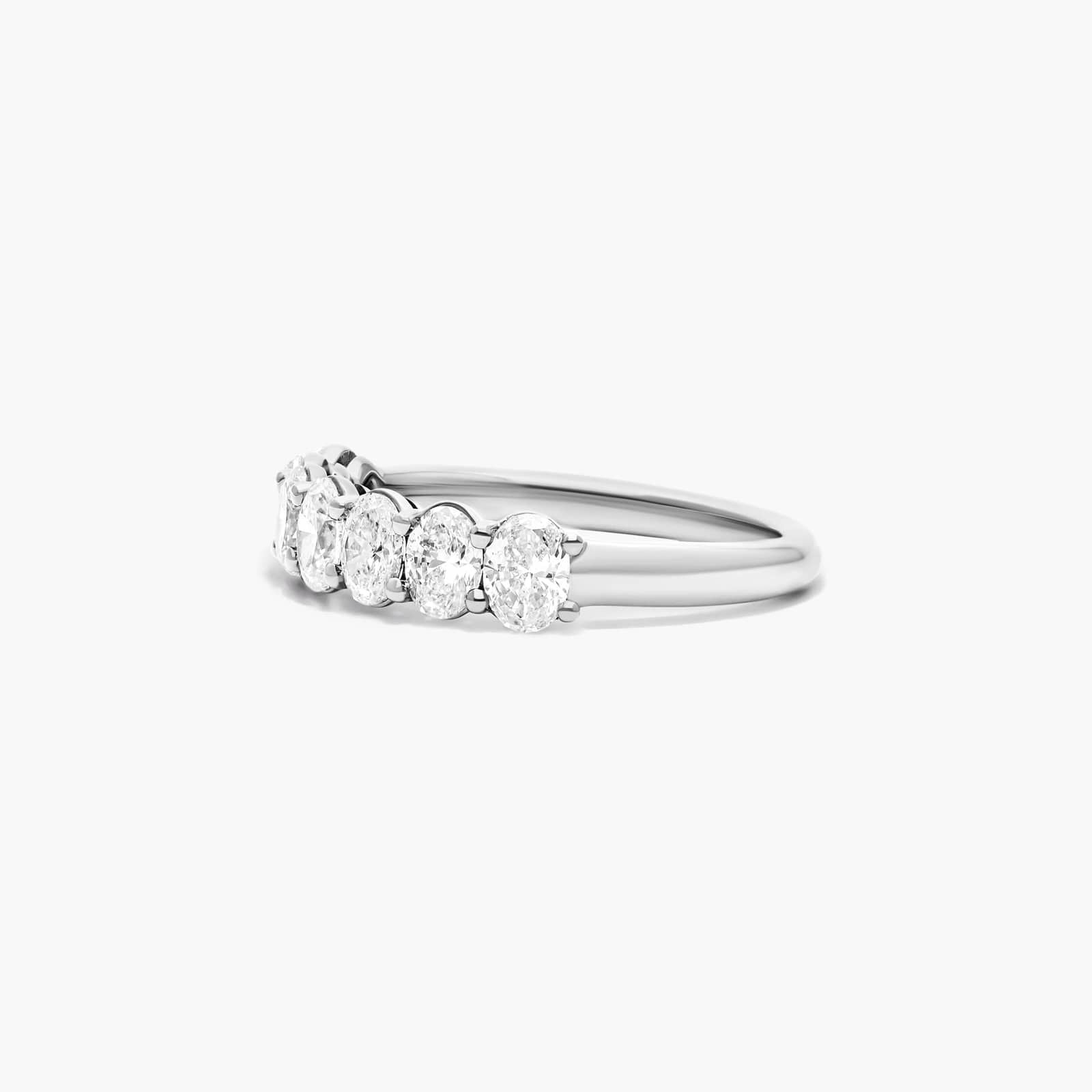 Seven Stone Oval Shape Lab Grown Diamond Ring