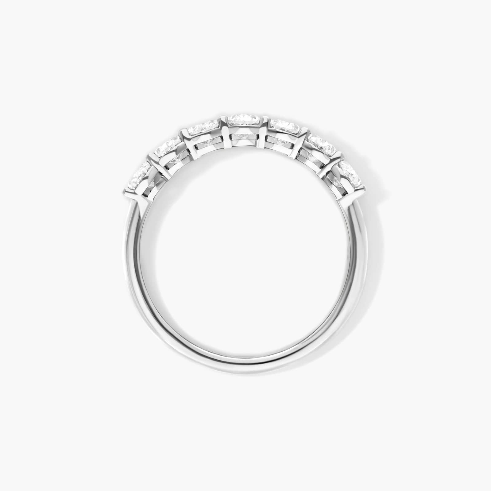 Seven Stone Oval Shape Lab Grown Diamond Ring