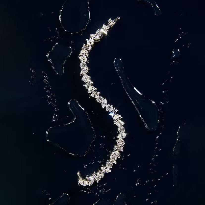 Multi Lab Grown Diamond Illuminate Bracelet, EF Color , VS Clarity , IGI Certificate