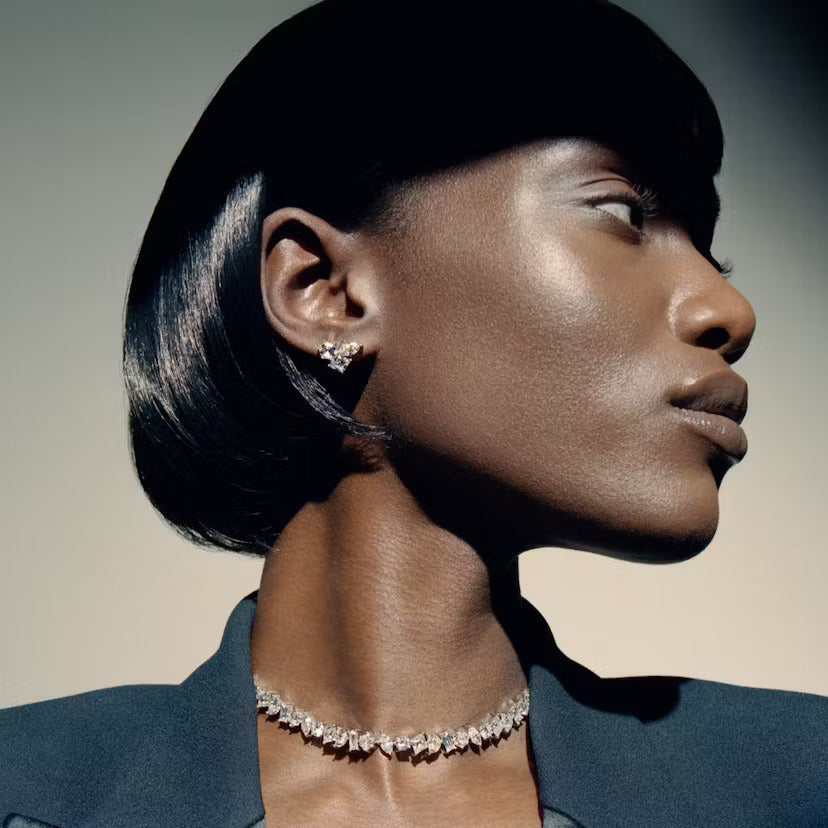 Multi Shape Lab Grown Diamond Screw back Studs Earrings, EF Color, VS Clarity, IGI Certified