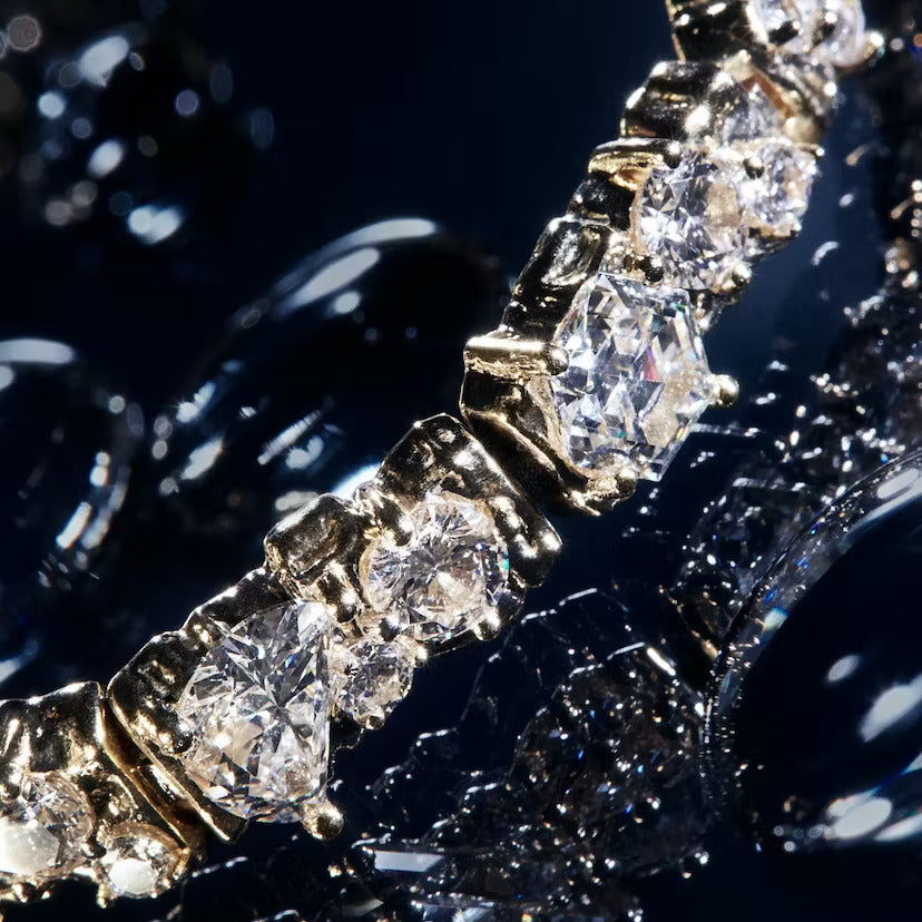 Multi Lab Grown Diamond Unity Bracelet, EF Color, VS Clarity, IGI Certificate