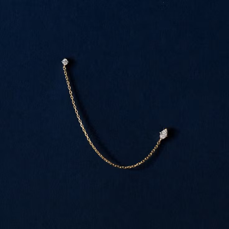 0.28CTW Shooting Star Diamond Earrings | Marquise, Baguette & Round Brilliant Lab Diamonds | IGI Certified